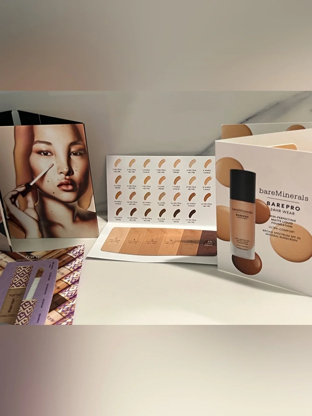 65 Piece Lancome Clinique Tarte makeup / skincare set